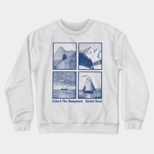 Echo & The Bunnymen - Original Retro Fan Artwork Crewneck Sweatshirt by CultOfRomance